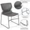 Flash Furniture Gray Plastic Stack Chair RUT-438-GY-GG - alternate 9